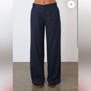 Peachy Den Lennox Pinstripe Trousers